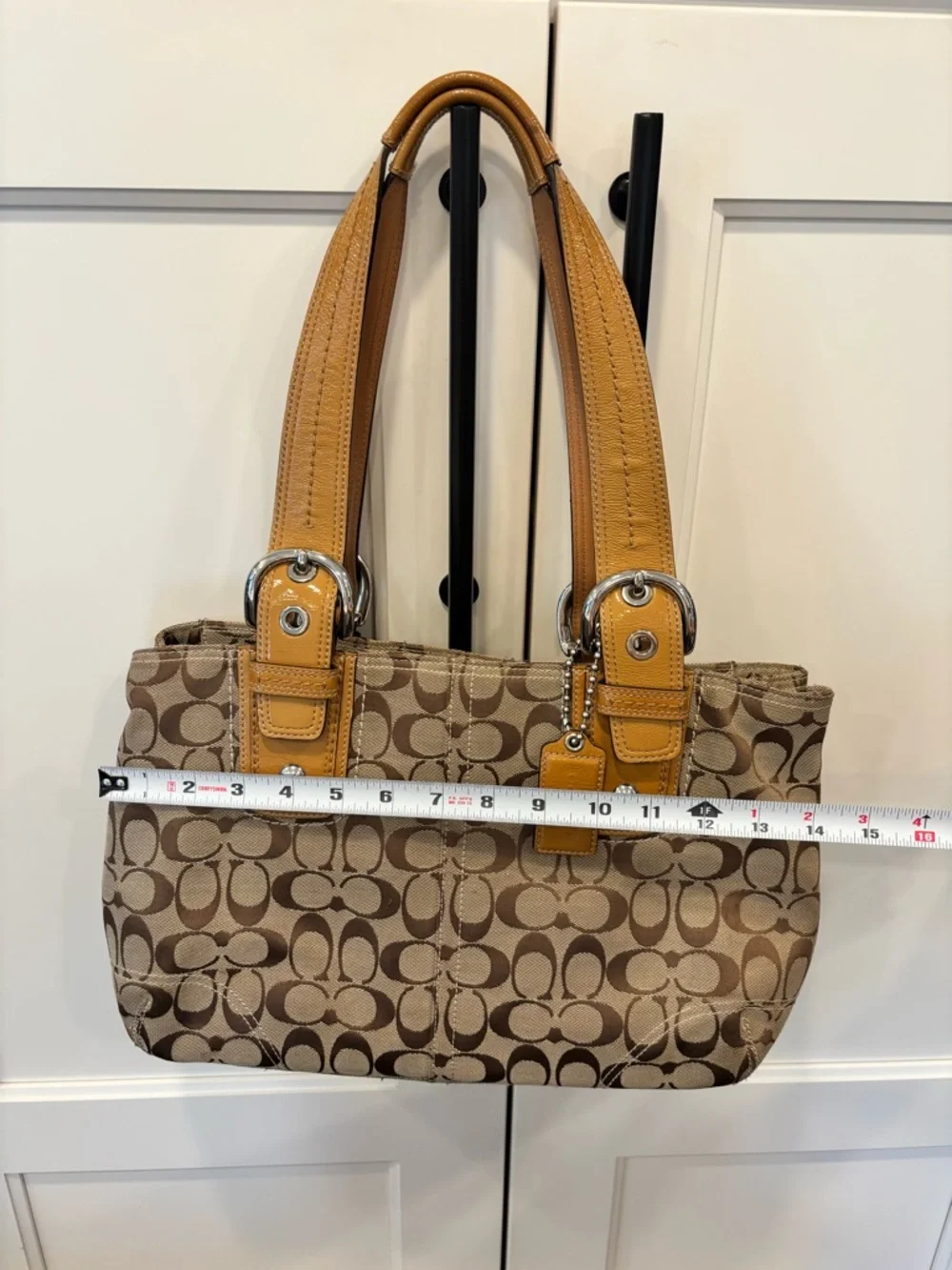 Coach SOHO Signature Jacquard Satchel - Picture 3 of 13